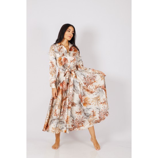 DESENLİ GÖMLEK ELBİSE BOHO LOVES ELİF MISIRLI